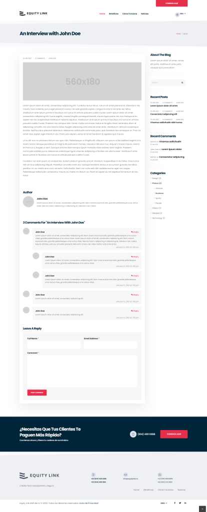 Equitylink web 2.0 blog post
