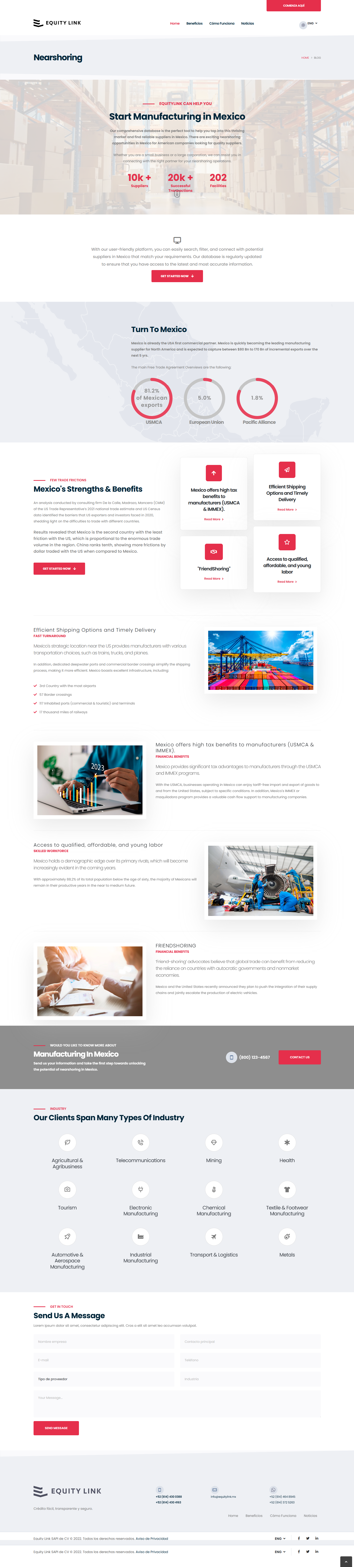 Equitylink web 2.0 nearshoring
