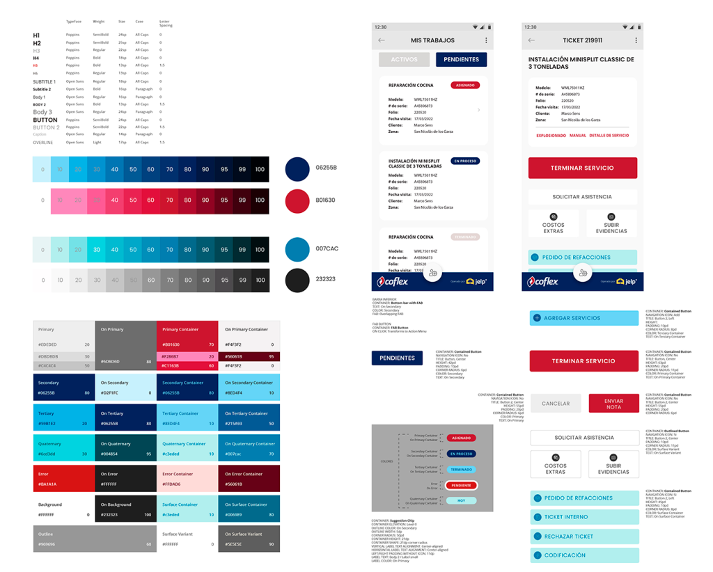 Sistema de Diseño de App Android Multi-Brand