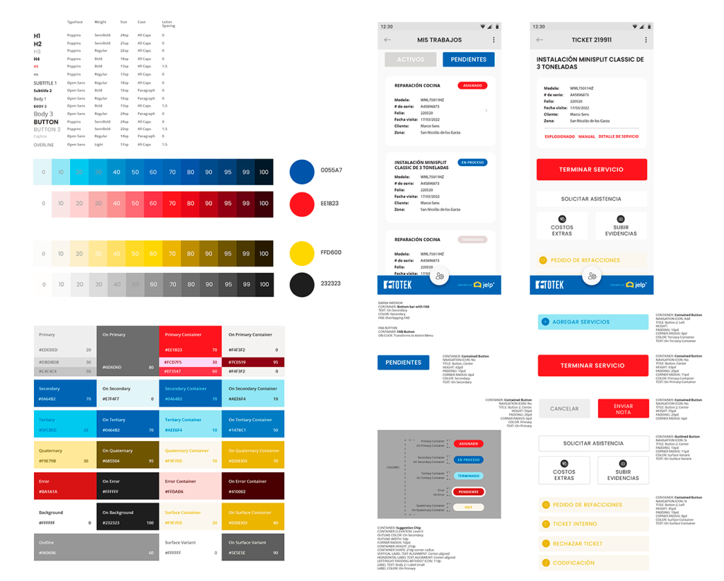 Sistema de Diseño de App Android Multi-Brand
