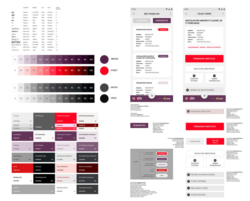 Sistema de Diseño de App Android Multi-Brand