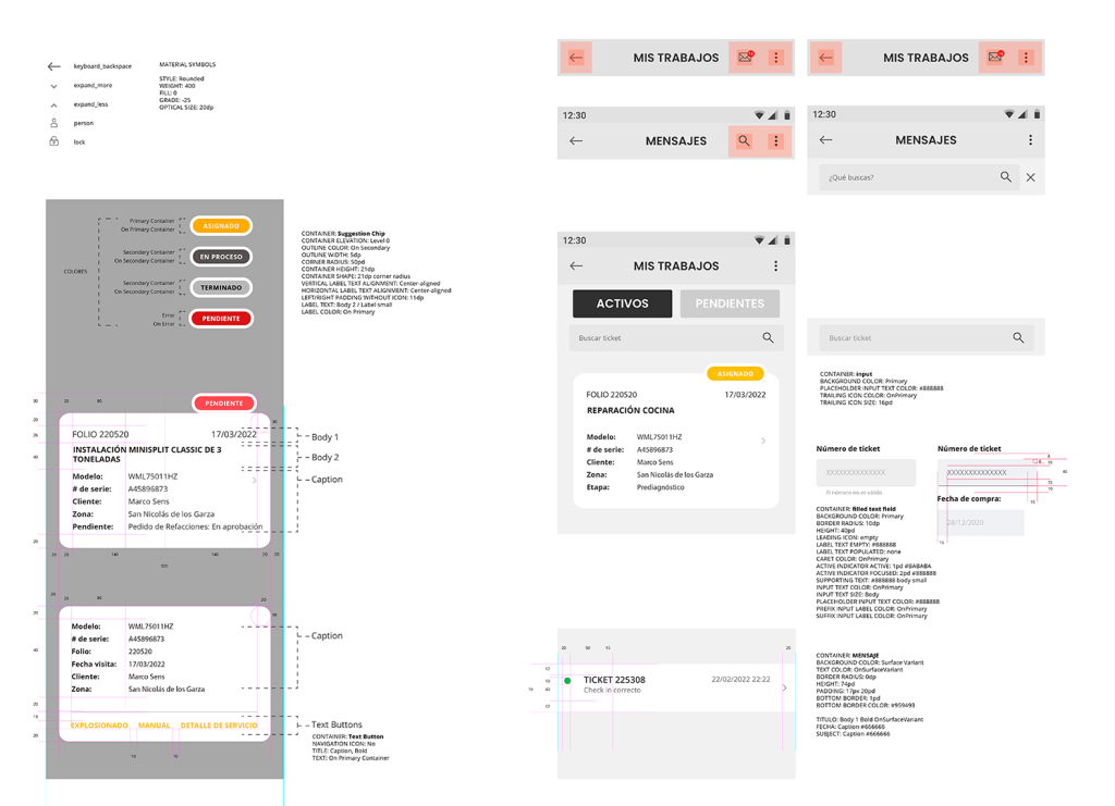 Sistema de Diseño de App Android Multi-Brand